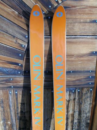 Vintage OLIN MARK IV Snow Skis,  Twin Tip Icon handmade Old School Freestyle USA 2