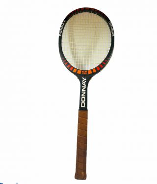 Vintage Donnay Borg Pro Wooden Tennis Racket Medium 5 Strings Grip