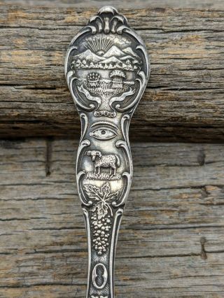 Antique Alliance Ohio High School Shepard Mfg Co Sterling Silver Souvenir Spoon 2