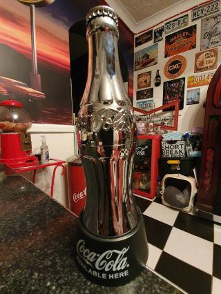 Coca Cola Stainless Steel Full Size Bottle Opener - - Home Bar Man Cave