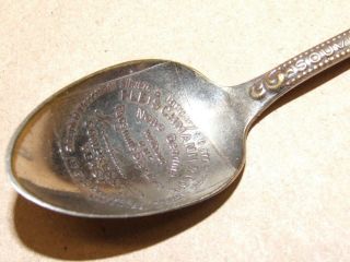 Antique 1898 Omaha Trans - Mississippi Exposition Advertising Souvenir Spoon 3