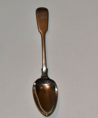 Antique Hallmarked William Iv English Silver Spoon,  London 1833,  Wm.  Theobolds