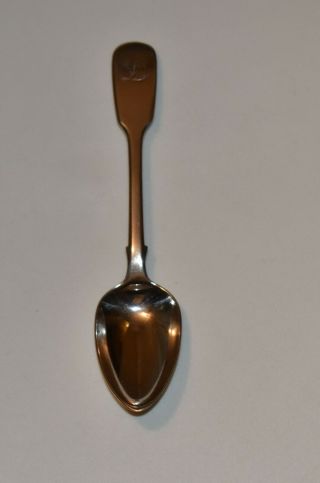 Antique Hallmarked William Iv English Silver Spoon,  London 1837,  Robert Wallis