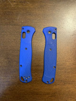 Death Grip Scales Custom Made Blue G10 Scales For Benchmade Bugout Knife
