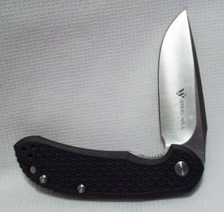 Steel Will Cutjack Full Size Folding Knife D2 Tool Steel Pre - Owned