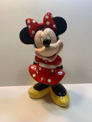Disney Enesco - Mickey & Co.  - Minnie Mouse Ceramic Figure (9 1/2 " Tall)