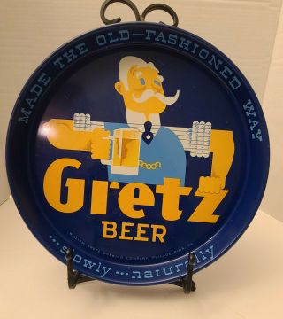 Vintage GRETZ ALE BEER TRAY PENNSYLVANIA PENN PA BREWERY 12” 2