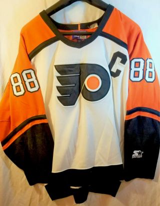 Vintage Starter Eric Lindros Philadelphia Flyers Premium Hockey Jersey Mens Xxl