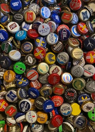 1000,  Assorted (60,  Different) Beer Bottle Caps Many Colors J