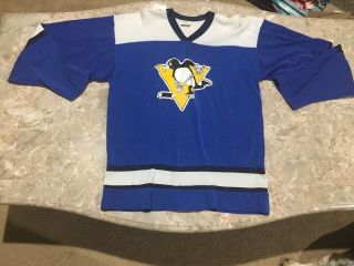 Vintage 1970’s Pittsburgh Penguins Hockey Jersey Nhl Adult Small