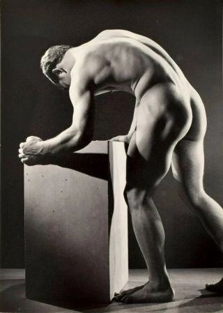 Bruce Of La Nude Male Bent Over Gay Interest Vintage 1960s - 17 " X 22 " Art Print