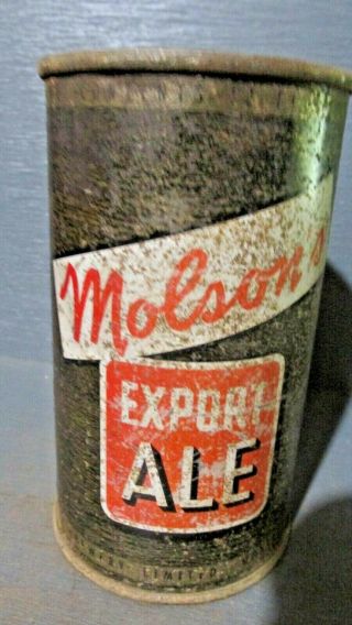Molson`s Export Ale Canadian Flat Top Beer Can - [read Description] -