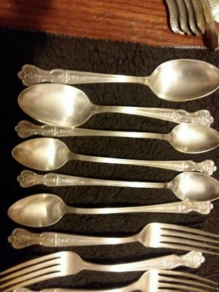 Vintage 17 pc Wm Rogers MFG CO.  Extra Plate Rogers Silverplate Flatware 2