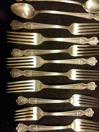Vintage 17 pc Wm Rogers MFG CO.  Extra Plate Rogers Silverplate Flatware 3