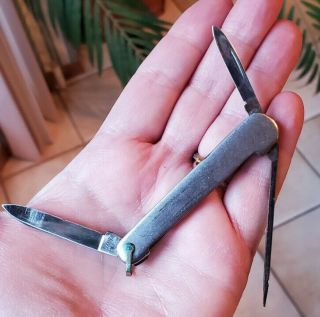 Folding Pocket Knife Case Xx M3102 2 Blades,  File Pick,  Stainless,  Vintage