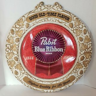 Vintage Pabst Blue Ribbon Beer Good Old Time Flavor.  Bar,  Mancave,  Gameroom,  Den