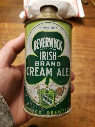 Vintage Beverwyck Irish Cream Ale.  Cone Top Beer Can