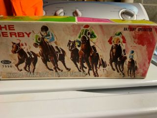 Vintage The Derby Horse Race Game 7566 Bandai Battery Operated Complete