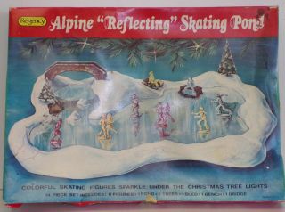 Vtg Regency Alpine Reflecting Skating Pond Rink With Box Complete