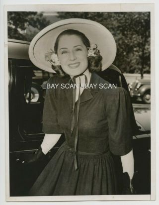Norma Shearer Leaving Hospital Vintage Candid Photo 1938