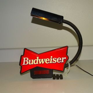 1995 Anheuser - Busch Budweiser Beer Lighted Cash Register Clock Breweriana,