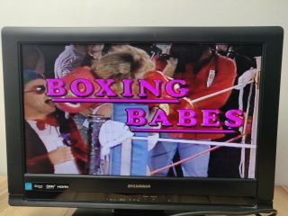 Vintage Boxing Babes VHS Tape Robin Nichol Ginger Miller AIP Studios Foxy 3