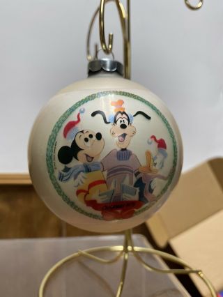 Schmid Brothers Disney 1975 Christmas Ornament Goofy Donald Mickey Vintage W/box