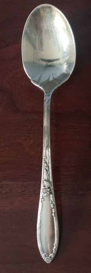 Vintage Oneida Sterling Silver Virginian Sugar Spoon 6 1/8 "