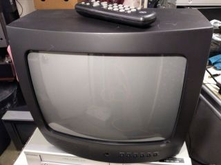 Vintage Ge 13gp341 13 " Crt Tv Retro Gaming Monitor With Remote