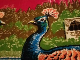 Vintage Velvet Peacock Tapestry 2
