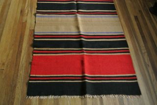 Vtg.  Indian Wool Runner Rug 68 