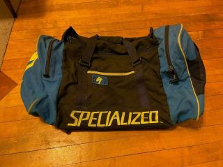 Specialized Vintage Cycling Gear Duffle Bag Neon Colors