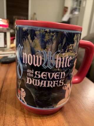 Disney Snow White & The Seven Dwarfs 16oz Mug | Rare Collectible | Red