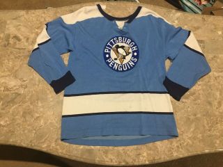 Vintage 1970’s Pittsburgh Penguins Hockey Jersey Nhl