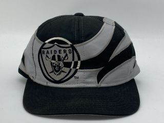 Vintage Nfl Los Angeles Raiders Sharktooth Starter Hat Logo Athletic Shockwave