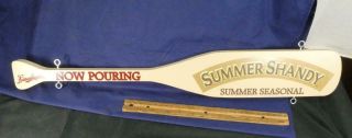 Leinenkugels Beer Wood Canoe Paddle Hanging Sign Summer Shandy Summer Seasonal