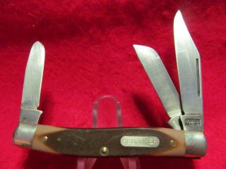 Vintage Schrade Ny Usa 8ot Old Timer Cattle Stockman Folding Pocket Knife