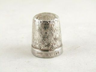 Antique Solid Silver Thimble Hallmarked: - Chester 1912