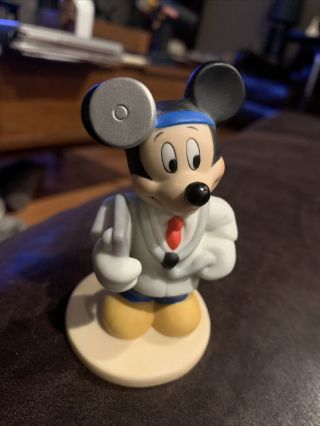 Ceramic Porcelain Mickey Mouse Doctor Figure Statue Figurine