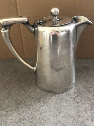 VINTAGE JAMES DIXON AND SONS (JD & S) EPNS Water / Coffee Pot.  Claremont 3