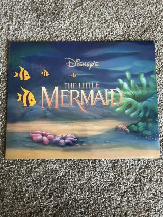 Disney Store The Little Mermaid Lithographs Portfolio Exclusive (4) 10x14