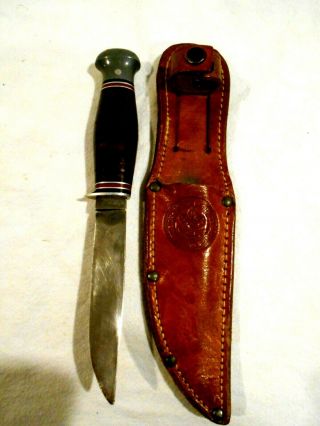 Remington Rh14 Boy Scout Fixed Blade Knife W/sheath