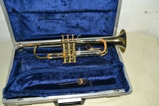 1967 Vtg F.  A.  Reynolds Medalist Trumpet Case Carl Fischer,  10.  5c Mouthpiece