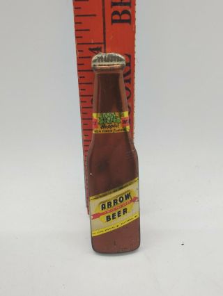 Arrow Tin Litho Figural Bottle Beer Opener Globe Brewing Baltimore,  Maryland