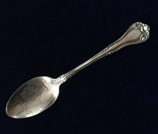 Sterling Silver Spoon - Las Vegas N.  M.  With Donkey On The Spoon Bowl