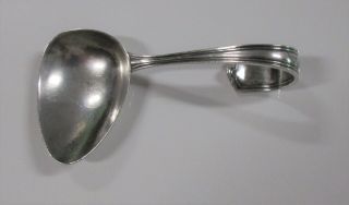 Vintage Webster Sterling Silver Curved Loop Handle Baby Feeding Spoon No Mono