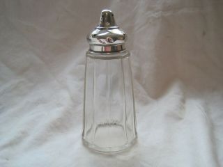 Antique Cut Glass Vintage Solid Silver Sugar Sifter Shaker Fully Hallmarked