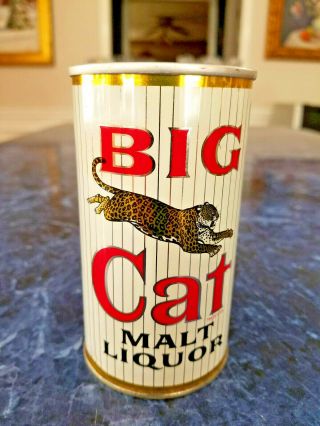 Near Big Cat Malt Liquor Zip Top Beer Can - Best Example I 