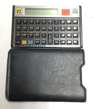 Hewlett Packard Hp 11c Vintage Scientific Calculator,  With Case