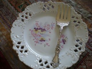 Vintage R.  Wallace 1835 Large Serving Fork Silverplate